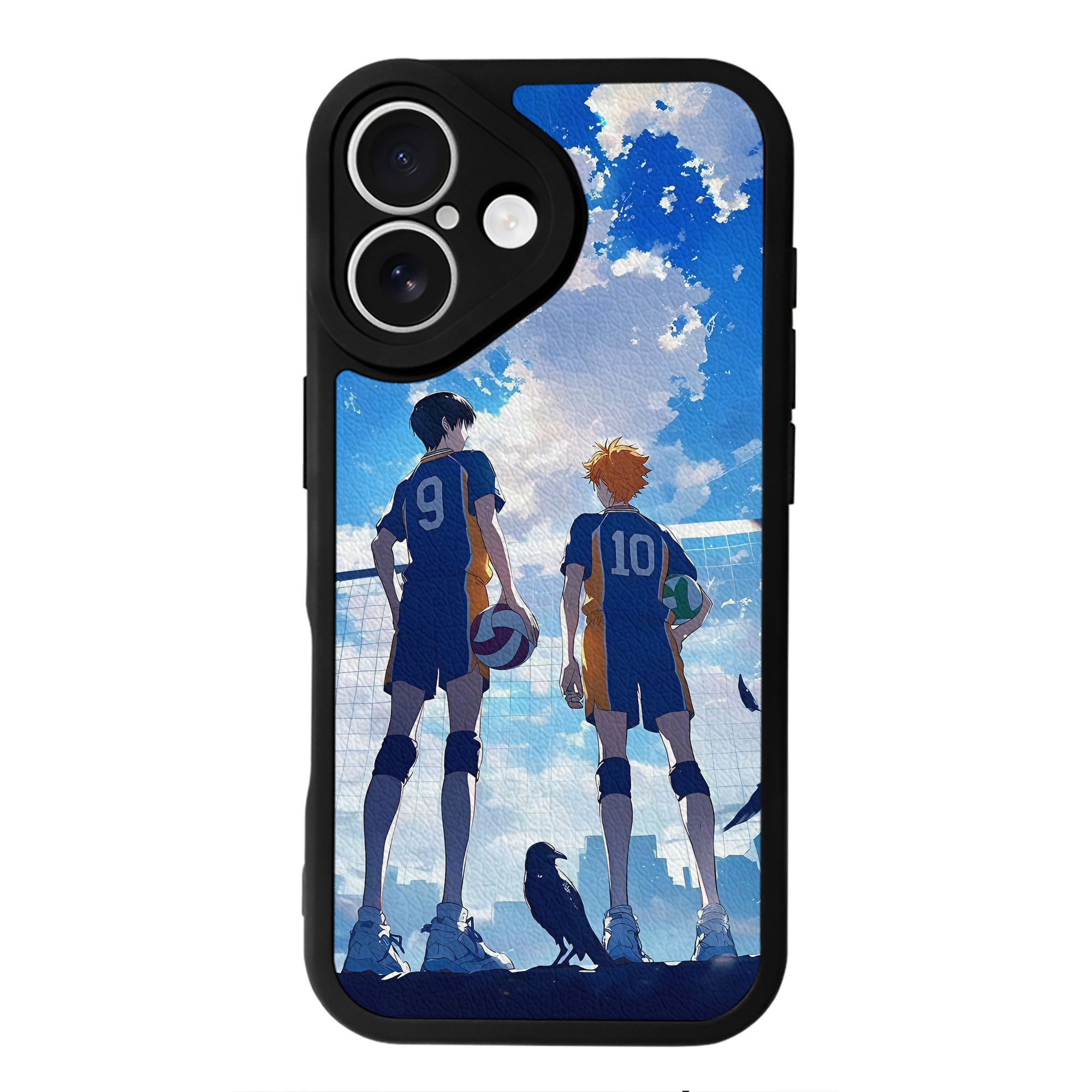 （画像用） ハイキュー!! Haikyu!! 【iPhone 16シリーズ対応】シリコンスマホケース（レザー調） 材質：シリコン